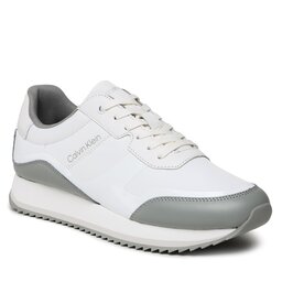 Calvin Klein Sneakersy Calvin Klein Low Top Lace Up Heat Bond HM0HM00551 White/Granite Road 0K8