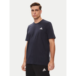 adidas adidas Marškinėliai Essentials Single Jersey Embroidered Small Logo T-Shirt HY3404 Mėlyna Regular Fit