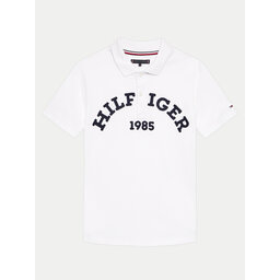 Tommy Hilfiger Tommy Hilfiger Polo Monotype 1985 Arch KB0KB08855 Bianco Regular Fit
