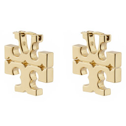 Tory Burch Auskarai Tory Burch Eleanor Hidden Hoop Earring 157956 Auksinė