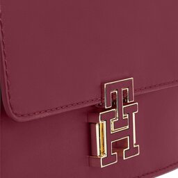 

Сумка Tommy Hilfiger Pushlock Leather Small Crossover AW0AW15227 Rouge XJS, Червоний