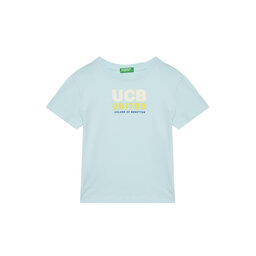 United Colors Of Benetton United Colors Of Benetton Camiseta 3I1XG10JO Azul Regular Fit