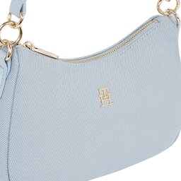 

Сумка Tommy Hilfiger Poppy Canvas Shoulder Bag AW0AW16111 Breezy Blue C1O, Голубий