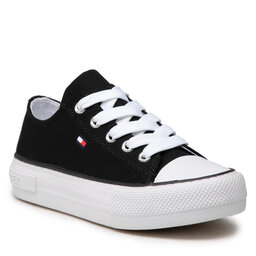 

Кеди Tommy Hilfiger Low Cut Lace-Up Sneaker T3A4-32118-0890 M Black 999, Чорний