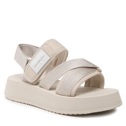 Calvin Klein Jeans Szandál Calvin Klein Jeans Prefresato Sandal Bagde YW0YW00967 Eggshell ACF