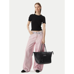 Tommy Jeans Handtasche Tommy Jeans Tjw Bold Tote AW0AW18786 Schwarz
