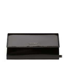 Coccinelle Дамска чанта Coccinelle MX8 Metallic Shiny Calf E1 MX8 18 20 01 Noir 001