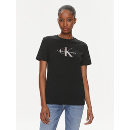 Calvin Klein Jeans Calvin Klein Jeans Marškinėliai Diffused Monologo J20J223264 Juoda Regular Fit