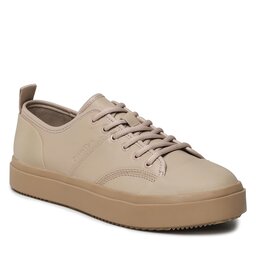 Calvin Klein Сникърси Calvin Klein Low Top Lace Up Lth HM0HM01045 Silver Mink A04