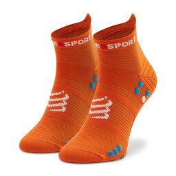 Compressport Дълги чорапи unisex Compressport Pro Racing Socks V4.0 Run Low XU00047B_410 Orangeade/Fjord Blue