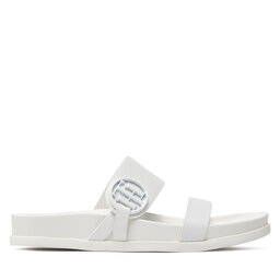 

Шльопанці Tommy Hilfiger Round Th Footbed Sandal FW0FW06481 Ecru YBL, Білий