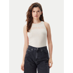 Calvin Klein Jeans Calvin Klein Jeans Топ Varsity J20J225520 Бежевий Slim Fit