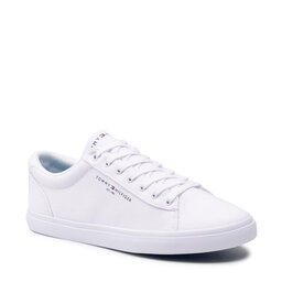 Tommy Hilfiger Πάνινα παπούτσια Tommy Hilfiger Essential Core Textile Vulc FM0FM03611 White YBR