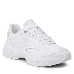 

Снікерcи Tommy Hilfiger Casual Leather Runner FW0FW07385 White YBS, Білий