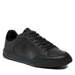 Calvin Klein Zapatillas Calvin Klein Low Top Lace Up Lth HM0HM01455 Triple Black 0GJ