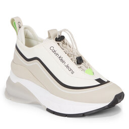 Calvin Klein Jeans Sneakers Calvin Klein Jeans Wedge Runner Slip On Wn YW0YW01208 Eggshell/Creamy White 0F5
