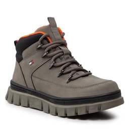 Tommy Hilfiger Schnürschuhe Tommy Hilfiger Lace-Up Bootie T3B5-32523-1441 M Grey A133