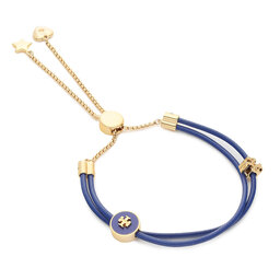 Tory Burch Zapestnica Tory Burch Kira Enamel Slider Bracelet 86248 Tory Gold/Nautical Blue