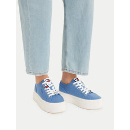 Tommy Jeans Sneakers Tommy Jeans Tjw Flatform Sneaker Charms EN0EN02959 Blau