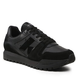 

Снікерcи Calvin Klein Jeans Toothy Run Laceup Low Lth Mix YM0YM00744 Triple Black BEH, Чорний