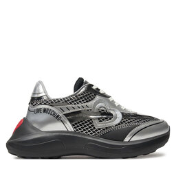 LOVE MOSCHINO Sneakersy LOVE MOSCHINO JA15406G0LIQC00B Strieborná