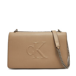 Calvin Klein Jeans Torebka Calvin Klein Jeans Sculpted Ew Flap25 Shoulder Bag LV04K3035G Beżowy