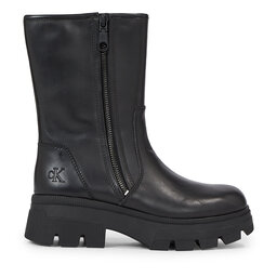 Calvin Klein Jeans Botki Calvin Klein Jeans Chunky Combat Zip Boot Wn YW0YW01109 Czarny