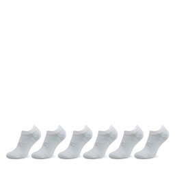 Under Armour Sada 6 párů kotníkových ponožek unisex Under Armour Ua Essential No Show 6Pk 1382611-100 Bílá