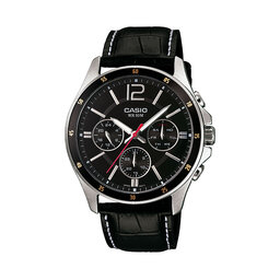 Casio Ρολόι Casio MTP-1374PL-1AVEF Μαύρο