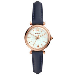 Fossil Ceas Fossil Carlie ES4502 Navy/Rose Gold