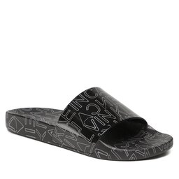 Calvin Klein Papucs Calvin Klein Pool Slide Rubber HM0HM01062 Outline Mono Black 0GK