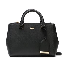 DKNY Handväska DKNY Belle Sm Satchel R33D1Y77 Blk/Gold BGD