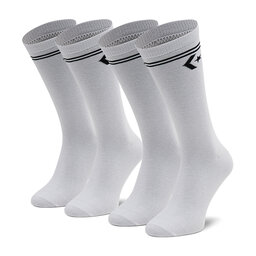 Converse Set di 2 paia di calzini lunghi da uomo Converse E1025W-2020 r.43-46 Bianco
