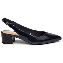 

Босоніжки Tommy Hilfiger Feminine Patent Mid Heel Pump FW0FW04760 Desert Sky DW5, Cиній