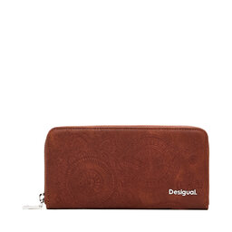 Desigual Duży Portfel Damski Desigual 25SAYP03 Brązowy