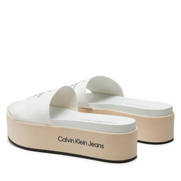 

Шльопанці Calvin Klein Jeans Flatform Sandal Met YW0YW01036 Creamy White/Bright White 0F9, Écru