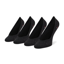 Tommy Hilfiger Set od 2 para ženskih niskih čarapa Tommy Hilfiger 343025001 Black 200