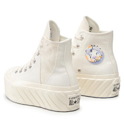 

Кеди Converse Ctas Lift Hi A01732C Egret/Egret/Serene Saphire, Бежевий