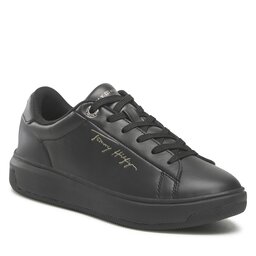 Tommy Hilfiger Sneakers Tommy Hilfiger Signature Court Sneaker FW0FW06738 Black BDS