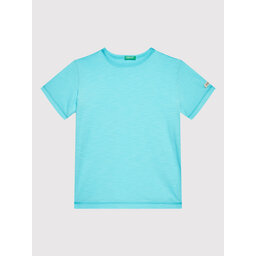 United Colors Of Benetton United Colors Of Benetton Majica 3MM5C103W Modra Regular Fit