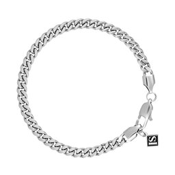 ICED STUFF Bracciale ICED STUFF Curb Cuban Link Oro bianco
