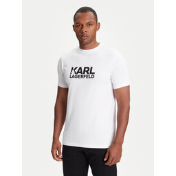 KARL LAGERFELD KARL LAGERFELD Póló 755087 553235 Fehér Regular Fit
