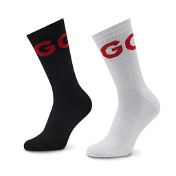 Hugo Комплект 2 чифта дълги чорапи мъжки Hugo 2P Qs Rib Iconcol Cc 50473189 961