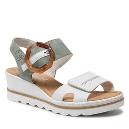 Rieker Sandalen Rieker 67476-81 Weiss Kombi