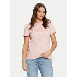 Guess Guess Футболка V5RI05 J1314 Рожевий Regular Fit