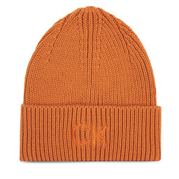 Calvin Klein Čepice Calvin Klein Re-Lock Beanie W/Emb K60K608660 Hnědá