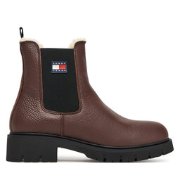 Tommy Jeans Μποτάκια με λάστιχο Tommy Jeans Tjw Chelsea Boot Wl EN0EN02826 Καφέ