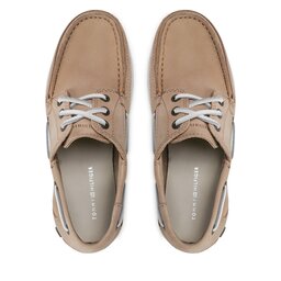 

Туфлі Tommy Hilfiger Premium Cleated W Boat Shoe FW0FW07128 Sandalwood RBT, Бежевий