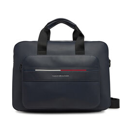 Tommy Hilfiger Brašna na notebook Tommy Hilfiger Th Foundation Computer Bag AM0AM13198 Tmavomodrá
