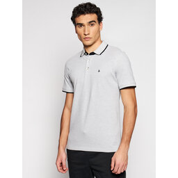 Jack&Jones Polo marškinėliai Jack&Jones Paulos 12136668 Light Grey Melange